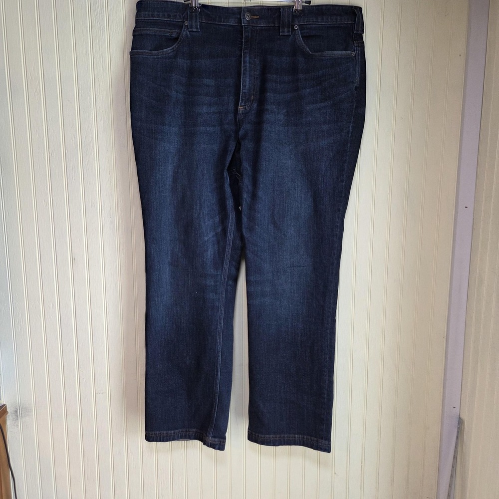 Duluth Trading Co Jeans Mens 40x32 Blue Relaxed Fit Straight Stretch Denim Pants